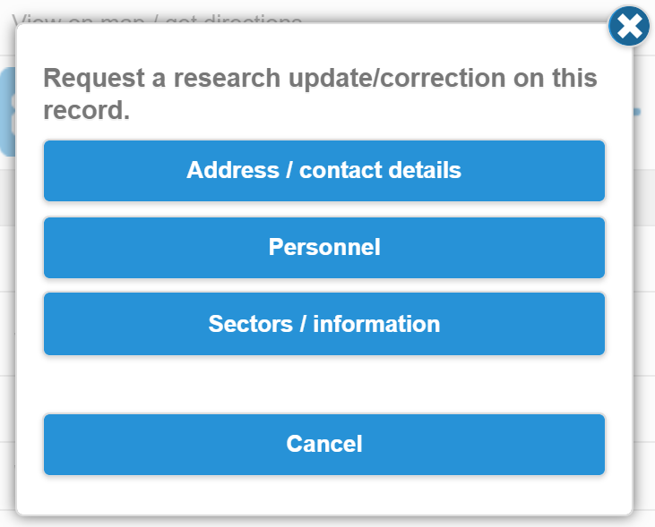 Salestracker Mobile Query Menu