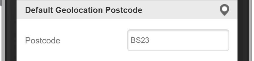 Salestracker Mobile Settings Default Geolocation Postcode