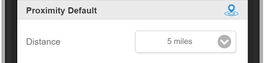 Salestracker Mobile Settings Proximity Default