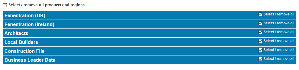 Salestracker Preferences User Access Regions