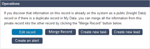 Salestracker - View Record PRD Operations